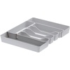 image:imageSpectrum HEXA 5Divider Expandable Silverware Tray Stone Gray  InDrawer Organizer for Kitchen Accessories Cutlery Knives amp More  EasytoClean Home amp Apartment EssentialStone Gray