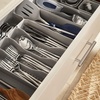 image:imageSpectrum HEXA 5Divider Expandable Silverware Tray Stone Gray  InDrawer Organizer for Kitchen Accessories Cutlery Knives amp More  EasytoClean Home amp Apartment EssentialStone Gray