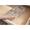 image:imageSpectrum HEXA 5Divider Expandable Silverware Tray Stone Gray  InDrawer Organizer for Kitchen Accessories Cutlery Knives amp More  EasytoClean Home amp Apartment EssentialClear Frost