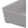 image:imageSpectrum HEXA 5Divider Expandable Silverware Tray Stone Gray  InDrawer Organizer for Kitchen Accessories Cutlery Knives amp More  EasytoClean Home amp Apartment EssentialStone Gray