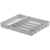 image:imageSpectrum HEXA 5Divider Expandable Silverware Tray Stone Gray  InDrawer Organizer for Kitchen Accessories Cutlery Knives amp More  EasytoClean Home amp Apartment EssentialStone Gray
