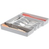 image:imageSpectrum HEXA 5Divider Expandable Silverware Tray Stone Gray  InDrawer Organizer for Kitchen Accessories Cutlery Knives amp More  EasytoClean Home amp Apartment EssentialStone Gray