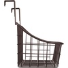 image:imageSpectrum Hanging Baskets for Organizing Large Satin Nickel  Grid Over the Cabinet Wire Basket for Kitchen or Bathroom  Door Hanging Storage Organizer for Cleaning Supplies Washcloths amp TowelsBronze