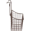 image:imageSpectrum Hanging Baskets for Organizing Large Satin Nickel  Grid Over the Cabinet Wire Basket for Kitchen or Bathroom  Door Hanging Storage Organizer for Cleaning Supplies Washcloths amp TowelsBronze