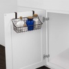 image:imageSpectrum Hanging Baskets for Organizing Large Satin Nickel  Grid Over the Cabinet Wire Basket for Kitchen or Bathroom  Door Hanging Storage Organizer for Cleaning Supplies Washcloths amp TowelsBronze
