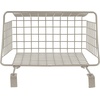 image:imageSpectrum Hanging Baskets for Organizing Large Satin Nickel  Grid Over the Cabinet Wire Basket for Kitchen or Bathroom  Door Hanging Storage Organizer for Cleaning Supplies Washcloths amp TowelsSatin Nickel