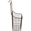 image:imageSpectrum Hanging Baskets for Organizing Large Satin Nickel  Grid Over the Cabinet Wire Basket for Kitchen or Bathroom  Door Hanging Storage Organizer for Cleaning Supplies Washcloths amp TowelsBronze