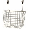 image:imageSpectrum Hanging Baskets for Organizing Large Satin Nickel  Grid Over the Cabinet Wire Basket for Kitchen or Bathroom  Door Hanging Storage Organizer for Cleaning Supplies Washcloths amp TowelsSatin Nickel