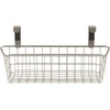 image:imageSpectrum Hanging Baskets for Organizing Large Satin Nickel  Grid Over the Cabinet Wire Basket for Kitchen or Bathroom  Door Hanging Storage Organizer for Cleaning Supplies Washcloths amp TowelsSatin Nickel