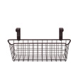 image:imageSpectrum Hanging Baskets for Organizing Large Satin Nickel  Grid Over the Cabinet Wire Basket for Kitchen or Bathroom  Door Hanging Storage Organizer for Cleaning Supplies Washcloths amp TowelsBronze