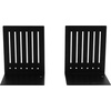 image:imageSpectrum Heavy Bookends for Book Shelves Cookbooks Vinyl Records No Skid Heavy Duty Metal Decorative Book Stopper Sturdy Steel Holder for Home Office Large Bookends for Heavy Books WhiteBlack