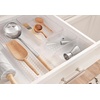 image:imageSpectrum Hexa 6 x 12 Drawer Organizer for Kitchen Utensils with Innovative Honeycomb Base Design Silverware Tray for Cutlery and Flatware Storage Bathroom Vanity or Desk Solution Clear FrostClear Frost