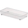 image:imageSpectrum Hexa 6 x 12 Drawer Organizer for Kitchen Utensils with Innovative Honeycomb Base Design Silverware Tray for Cutlery and Flatware Storage Bathroom Vanity or Desk Solution Clear FrostClear Frost