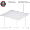 image:imageSpectrum Hexa Clear Cut to Fit Sink Mat with Drainage Holes Kitchen Sink Protector for Stainless Steel amp Porcelain Sinks Soft Silicone Sink Liner amp Protective Mat for Dishes Customizable Trim to Fit133 x 115