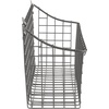 image:imageSpectrum Large Wall Mounted Wire Basket Industrial Gray Kitchen Wall Mount Organizer Storage Basket Wire Basket for Kitchen Bathroom Pantry Organization Wall Hanging Wire Caddy for Modern HomesIndustrial Gray