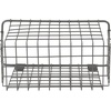 image:imageSpectrum Large Wall Mounted Wire Basket Industrial Gray Kitchen Wall Mount Organizer Storage Basket Wire Basket for Kitchen Bathroom Pantry Organization Wall Hanging Wire Caddy for Modern HomesIndustrial Gray