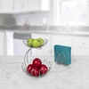 image:imageSpectrum Leaf Vertical Napkin Holder for Table amp Kitchen Countertop Organization Metal Napkin Dispenser with Weighted Base Keeps Paper Napkin Holders Standing for Dining Room Dcor BlackSatin Nickel