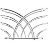 image:imageSpectrum Leaf Vertical Napkin Holder for Table amp Kitchen Countertop Organization Metal Napkin Dispenser with Weighted Base Keeps Paper Napkin Holders Standing for Dining Room Dcor BlackChrome