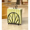 image:imageSpectrum Leaf Vertical Napkin Holder for Table amp Kitchen Countertop Organization Metal Napkin Dispenser with Weighted Base Keeps Paper Napkin Holders Standing for Dining Room Dcor BlackBlack