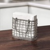 image:imageSpectrum Leaf Vertical Napkin Holder for Table amp Kitchen Countertop Organization Metal Napkin Dispenser with Weighted Base Keeps Paper Napkin Holders Standing for Dining Room Dcor BlackZinc