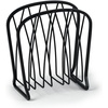 image:imageSpectrum Leaf Vertical Napkin Holder for Table amp Kitchen Countertop Organization Metal Napkin Dispenser with Weighted Base Keeps Paper Napkin Holders Standing for Dining Room Dcor BlackBlack