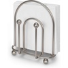 image:imageSpectrum Leaf Vertical Napkin Holder for Table amp Kitchen Countertop Organization Metal Napkin Dispenser with Weighted Base Keeps Paper Napkin Holders Standing for Dining Room Dcor BlackSatin Nickel