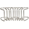 image:imageSpectrum Leaf Vertical Napkin Holder for Table amp Kitchen Countertop Organization Metal Napkin Dispenser with Weighted Base Keeps Paper Napkin Holders Standing for Dining Room Dcor BlackSatin Nickel