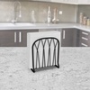 image:imageSpectrum Leaf Vertical Napkin Holder for Table amp Kitchen Countertop Organization Metal Napkin Dispenser with Weighted Base Keeps Paper Napkin Holders Standing for Dining Room Dcor BlackBlack