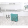 image:imageSpectrum Leaf Vertical Napkin Holder for Table amp Kitchen Countertop Organization Metal Napkin Dispenser with Weighted Base Keeps Paper Napkin Holders Standing for Dining Room Dcor BlackSatin Nickel