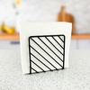 image:imageSpectrum Leaf Vertical Napkin Holder for Table amp Kitchen Countertop Organization Metal Napkin Dispenser with Weighted Base Keeps Paper Napkin Holders Standing for Dining Room Dcor BlackBlack