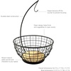 image:imageSpectrum Madison Fruit Tree for Storage and Display of Fruit Vegetables Produce on Kitchen Counter Dining Room Table Light WoodBlack