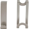 image:imageSpectrum Over Cabinet Door Hook 2 Pack Kitchen Cabinet Organizer for Towel Holder Storage Over the Cabinet Hooks for Hand Towels and Dish Cloths Brushed NickelBrushed Nickel