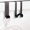 image:imageSpectrum Over Cabinet Door Hook 2 Pack Kitchen Cabinet Organizer for Towel Holder Storage Over the Cabinet Hooks for Hand Towels and Dish Cloths Brushed NickelBronze