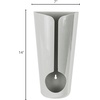 image:imageSpectrum Plastic Bag Holders for Grocery Bags Dark Gray Wall Mount Plastic Grocery Bag Dispenser Organizer for Cabinet Doors Kitchen Storage Under Sink Plastic Grocery Trash Recycle Bag OrganizationLight Gray