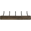image:imageSpectrum Richmond 5 Hook Coat Rack Wall Mount for Entryway Storage and Hat Rack Organization Wall Mounted Coat Hooks for Towel Rack Purse Rack and Key Rack Coffee and Industrial Gray