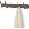 image:imageSpectrum Richmond 5 Hook Coat Rack Wall Mount for Entryway Storage and Hat Rack Organization Wall Mounted Coat Hooks for Towel Rack Purse Rack and Key Rack Coffee and Industrial Gray