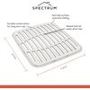 image:imageSpectrum Small Sink Mat Protector for Kitchen Sink with Raised Feet for Quick Drying and Water Flow Soft Rubber Non Slip Surface Protects Dishes Glassware for Stainless Steel Sinks ButtercreamButtercream