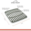 image:imageSpectrum Small Sink Mat Protector for Kitchen Sink with Raised Feet for Quick Drying and Water Flow Soft Rubber Non Slip Surface Protects Dishes Glassware for Stainless Steel Sinks ButtercreamThyme