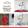 image:imageSpectrum Stratford Chrome Over The Door Hook Valet for Hanging Clothes Towels Robes Easy Hang Sturdy Steel Door Hanger for Closet Bedroom Bathroom Laundry Room Door Fits Doors Up to 13 ThickChrome