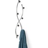 image:imageSpectrum Sweep Decorative Metal Coat Rack 8 Hook Wall Mounted Hook Rail for Hanging Coats Hats Bags and More Easy Install Heavy Duty Steel Organizer for Entryway Bathroom Bedroom Decor Satin NickelChrome