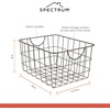image:imageSpectrum Utility Steel Wire Storage Basket for Kitchen Pantry Organization amp Closet Shelves with Easy Grip Handles Durable Metal Basket Organizer with Open Design for Easy Viewing Industrial GrayIndustrial Gray