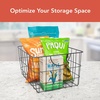 image:imageSpectrum Utility Steel Wire Storage Basket for Kitchen Pantry Organization amp Closet Shelves with Easy Grip Handles Durable Metal Basket Organizer with Open Design for Easy Viewing Industrial GrayIndustrial Gray
