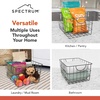 image:imageSpectrum Utility Steel Wire Storage Basket for Kitchen Pantry Organization amp Closet Shelves with Easy Grip Handles Durable Metal Basket Organizer with Open Design for Easy Viewing Industrial GrayIndustrial Gray