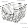 image:imageSpectrum Wire Scoop Basket Storage Bin Industrial Gray Medium Metal Wire Basket Organizer for Kitchen Pantry Wire Storage Bins Heavy Duty Rectangle Wire Storage for Kitchen OrganizationMedium 2 Pack