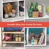 image:imageSpectrum Wire Scoop Basket Storage Bin Industrial Gray Medium Metal Wire Basket Organizer for Kitchen Pantry Wire Storage Bins Heavy Duty Rectangle Wire Storage for Kitchen OrganizationMedium Pack of 6