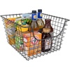 image:imageSpectrum Wire Scoop Basket Storage Bin Industrial Gray Medium Metal Wire Basket Organizer for Kitchen Pantry Wire Storage Bins Heavy Duty Rectangle Wire Storage for Kitchen OrganizationMedium 2 Pack