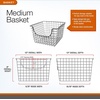 image:imageSpectrum Wire Scoop Basket Storage Bin Industrial Gray Medium Metal Wire Basket Organizer for Kitchen Pantry Wire Storage Bins Heavy Duty Rectangle Wire Storage for Kitchen OrganizationMedium 2 Pack