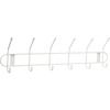 image:imageSpectrum 6 Hook Coat Rack Wall Mount for Entryway Closet Bathroom Garage Sturdy Steel Wire Wall Mounted Coat Hooks for Hanging Hats Purses Towels Bags Backpacks WhiteWhite