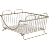 image:imageSpectrum Diversified 20077 Ashley Stackable Basket Tray Satin Nickel1 Count Pack of 1