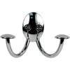 image:imageSpectrum Double Prong Hooks for Hanging Coats Towels Robes Clothes Backpacks Purses Bags Closet Bathroom Entryway Easy Mount Metal Double Screw In Decorative Wall Hook for Hanging BronzeChrome